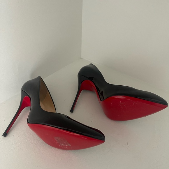 Christian Louboutin Corneille 100 Patent Black Pump - Picture 5 of 6